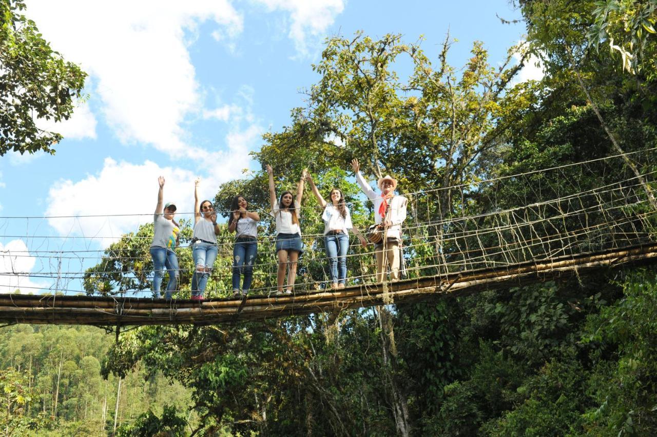 Ferienwohnung Hacienda Charrascal Coffe Farm Manizales Exterior foto