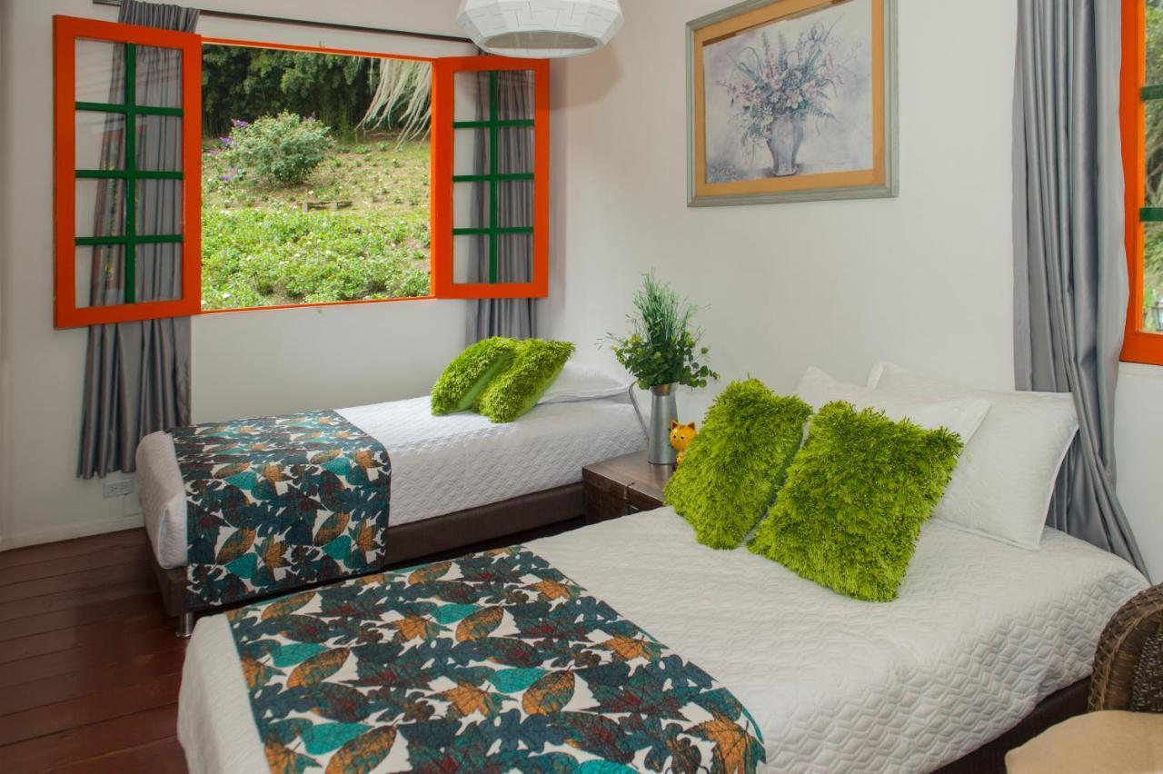 Ferienwohnung Hacienda Charrascal Coffe Farm Manizales Exterior foto