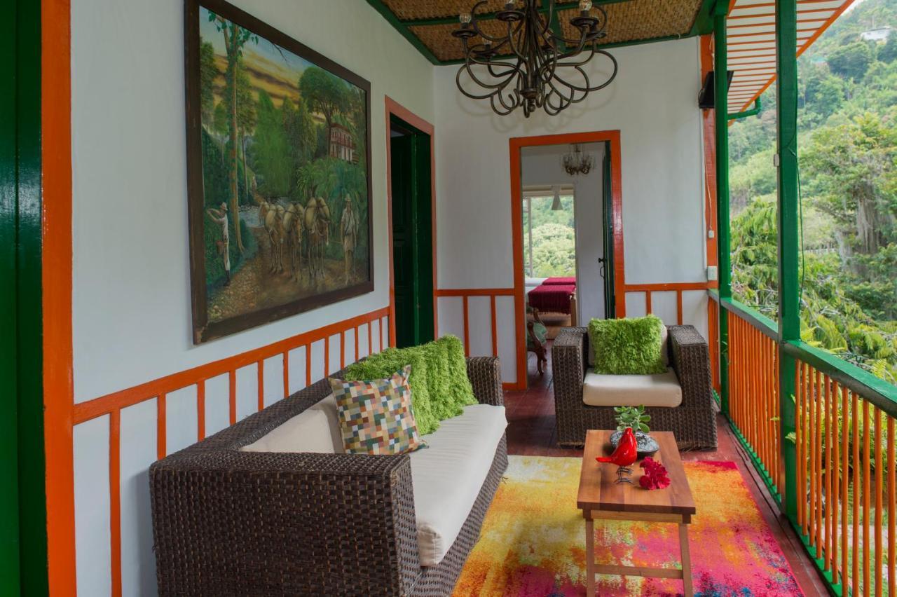 Ferienwohnung Hacienda Charrascal Coffe Farm Manizales Exterior foto