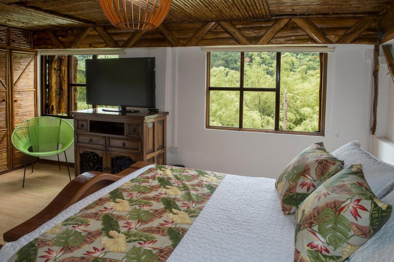 Ferienwohnung Hacienda Charrascal Coffe Farm Manizales Exterior foto